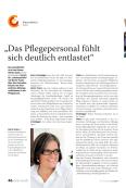 "Das Pflegepersonal fühlt sich deutlich entlastet"